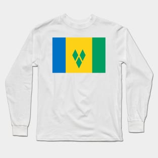 Flag of Saint Vincent and Grenadines Long Sleeve T-Shirt